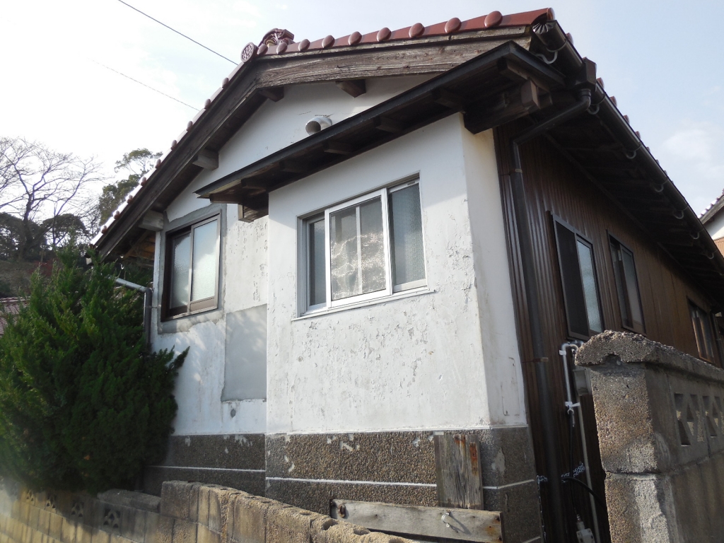 戸建て 外壁 のリフォーム施工事例 外壁プリント鋼板張り施工 株式会社フォーシンク出雲