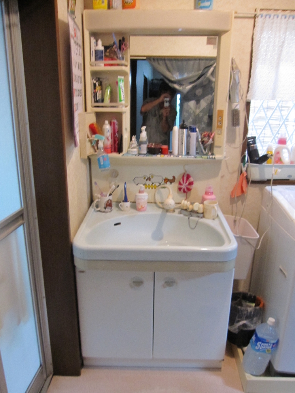 戸建て 洗面所 のリフォーム施工事例 洗面台取替工事